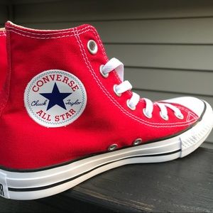 Red High-top Converse